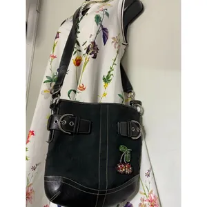 Coach Black Jacquard Fabric Signature Crossbody thumbnail 11