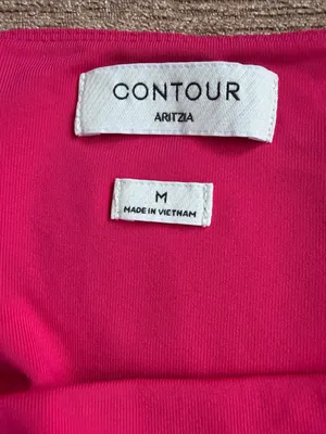 Aritzia contour granita pink square neck short sleeve bodysuit thumbnail 5