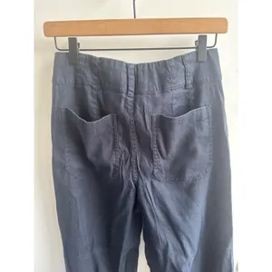 Maeve Anthropologie The Colette Magic Fabric Wide Leg Crop Pants Size‎ 4 Linen thumbnail 5