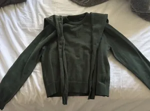 Aritzia green cashmere blended knit sweater thumbnail 1