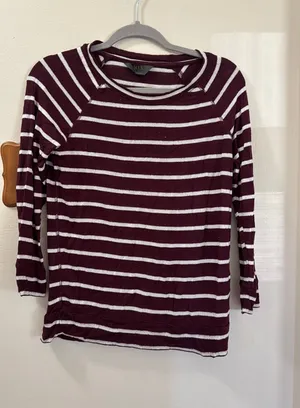 Stitch Fix Striped 3/4 sleeve shirt thumbnail 1