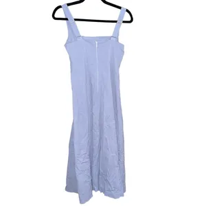 Abercrombie and fitch The A&F Mila Midi Dress corset lilac blue size SP spring thumbnail 9