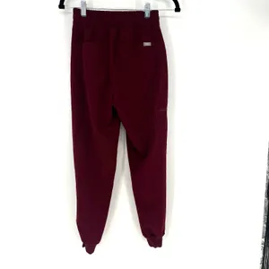 FIGS Zamora Jogger Scrub Pants Burgundy Drawstring XXS Women's thumbnail 2