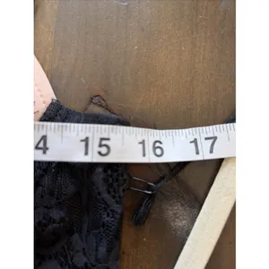Haute Monde Lace Mesh Bodysuit Womens Size S Black Tan Bustier Y2K Sexy Chic NEW thumbnail 6