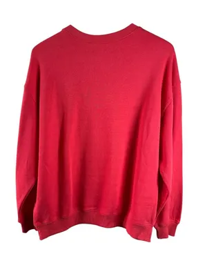 NWT Sanrio Cinnamoroll Mushroom Chenille Sweatshirt Red Women's XL Kawaii thumbnail 5