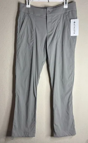 ATHLETA Trekkie Hike Pant silver gray size 10 petite thumbnail 1