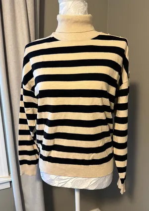 Rafiana striped sweater small Tan thumbnail 1