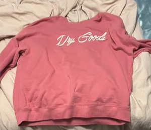 Pink Dry Goods Sweatshirt. Fits like a medium. thumbnail 1