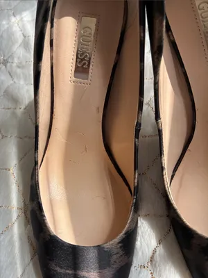 New Guess Leopard Print Pointed-Toe Stiletto Heels in Black and Brown size 6M thumbnail 10