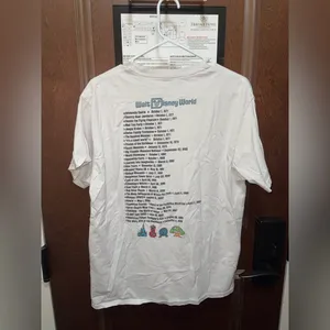Walt Disney World White Logo T-Shirt Size Large thumbnail 2