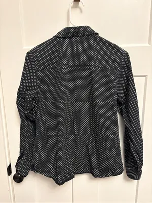 Black Polka Dot Button-Up Shirt thumbnail 5