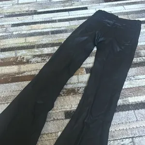 Edikted Black Coated‎ Flare Jeans Size Small thumbnail 6