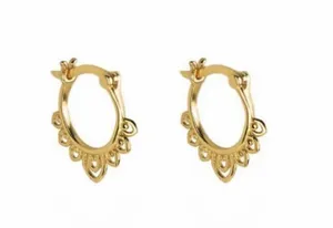 Hollow Flower Hoop Earrings for Women thumbnail 2