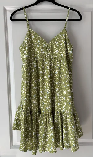 Green Floral Dress thumbnail 1