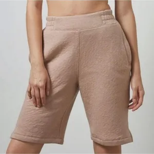 Lunya Restore Double Faced Short Otium Tan Heather Women's Size‎ XS thumbnail 1