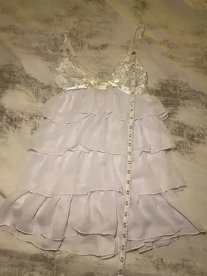 Dreamgirl Bridal Bliss Chiffon Tiered Babydoll Chemise thumbnail 8