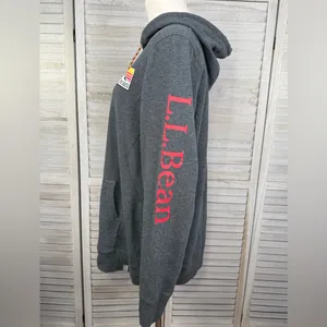 L.L. BEAN Women's Bean's Cozy Camp Hoodie Gray/Multi-Large thumbnail 3