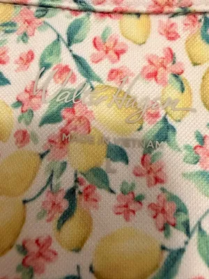 Walter Hagen Lady Hagen Lemon Floral Golf Polo Shirt UPF 50 NWT Large Preppy thumbnail 5