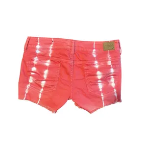 American Eagle Jean shorts Pink Womens Size 4 Stretch Tie Dye Y2K thumbnail 2