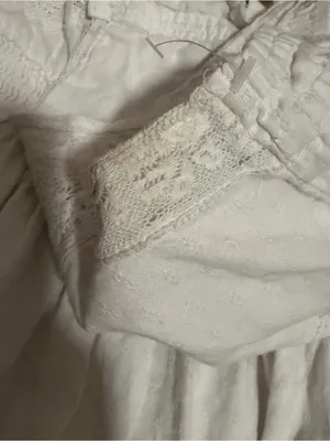 2000s vintage style abercrombie & fitch white whimsical babydoll lace mini dress thumbnail 8