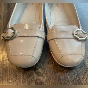 Cole Haan Blush Ballet Flats Patent Leather Classic Buckle - size 8 thumbnail 2