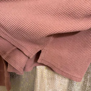 Abercrombie & Fitch‎ Cozy Waffle Sweater Cowl Neck Burnt Orange Large thumbnail 5