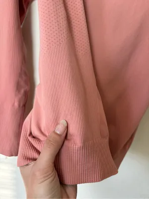 HALFDAYS Johnson Base Layer Top Mock Neck Pink Sz Small thumbnail 10