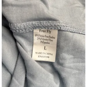 Free Fly Tee Shirt Size Large Blue Bamboo Shade Base Layer Long Sleeve Gorpcore thumbnail 7