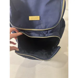 LITTLE ME Navy/Gold Tote Diaper Bag‎ Backpack 6 Pocket thumbnail 6