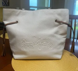 Coach Andy Tote with Embossed Horse and Carriage on Front thumbnail 1