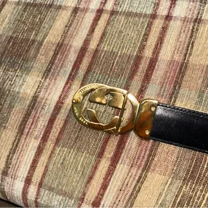 Gucci vintage skin belt 36 gorgeous burgundy thumbnail 4