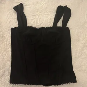 Black Edikted Corset Top  thumbnail 1