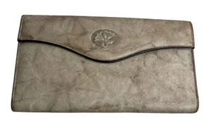 Buxton Vintage Leather Clutch Wallet Organizer Beige Coin Purse Snap Closure‎ thumbnail 1