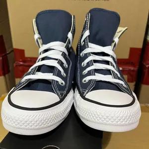 Converse Men's Navy and Blue Trainers thumbnail 2