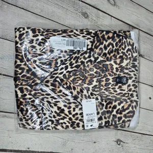 INC International Concepts Leopard Print Satin Pajama Set Brown Large NEW thumbnail 14