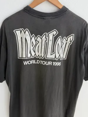 Vintage Meatloaf Bat Out of Hell World Tour Men's Graphic T-Shirt 90s thumbnail 13