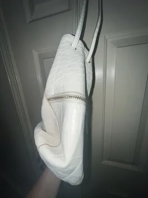 Brahmin White Croc Embossed Leather Bucket Bag thumbnail 5
