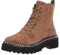 Vince Camuto Brown Black Mindinta Combat Boots Lace Up Shoes thumbnail 2
