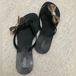 NWOT Melissa Black Jelly Sandals thumbnail 4