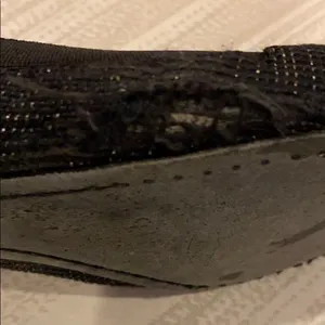 Tory Burch Black Caroline Arabia Elastic Flats - Size 7 1/2 thumbnail 4