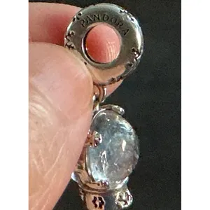 Pandora One in a Million Snowflake Snow Globe Dangle Charm 792369C01 S925 thumbnail 4