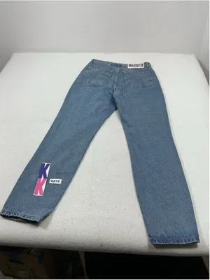 Womans Excellent Ragged Jean Blue Jeans Waist 30 Inch thumbnail 2