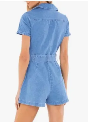 Denim Romper thumbnail 2