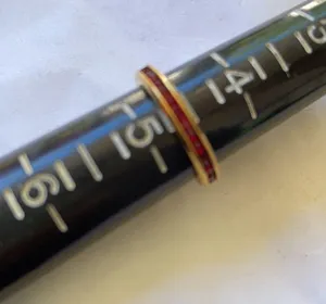 Vintage Avon red stones ring thumbnail 6