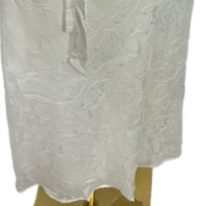 New Lulus Graceful White Floral Jacquard Halter Midi Dress Women’s Sz XL Elegant thumbnail 8