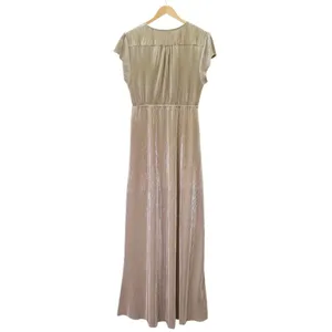 Baltic Born Athena Pleated Maxi Dress Sz XS Champagne Gold Maternity Bridesmaid thumbnail 3