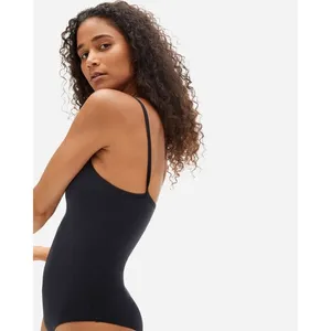 Everlane Womens The Cami Bodysuit Bikini Black XS thumbnail 2