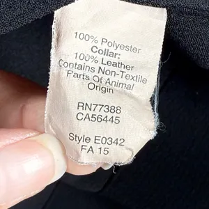 Madewell Black Top Leather Trim Short Sleeve High Low Hem Blouse Size‎ L thumbnail 6