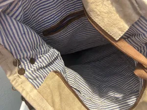 Large western tote bag Tan thumbnail 3