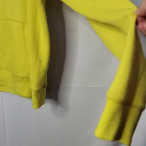 PINK - Victoria's Secret quarter zip yellow pullover sweatshirt sz Large thumbnail 6